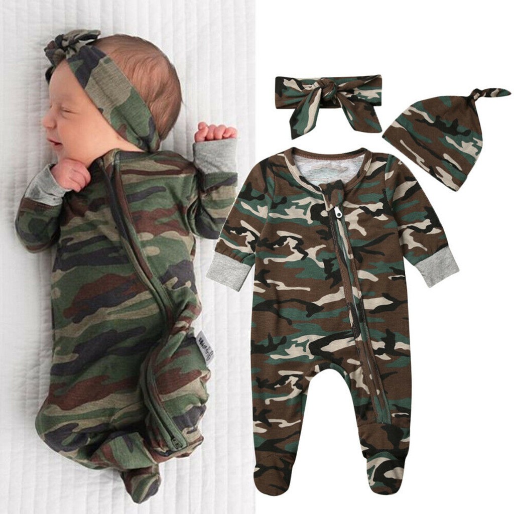 infant camo overalls