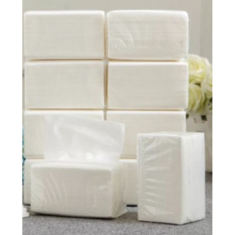 100 natural Facial tissue paper 3 ply 100 pulls for kitchen car toilet
