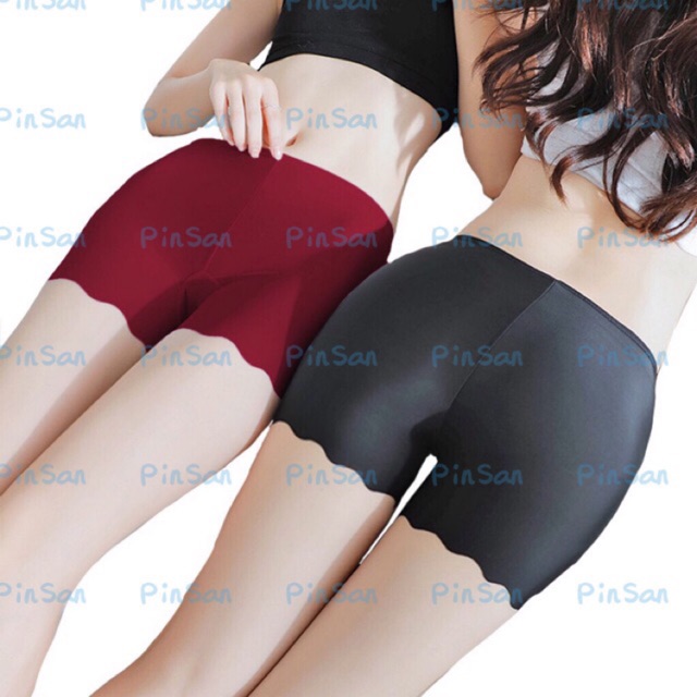 silk biker shorts