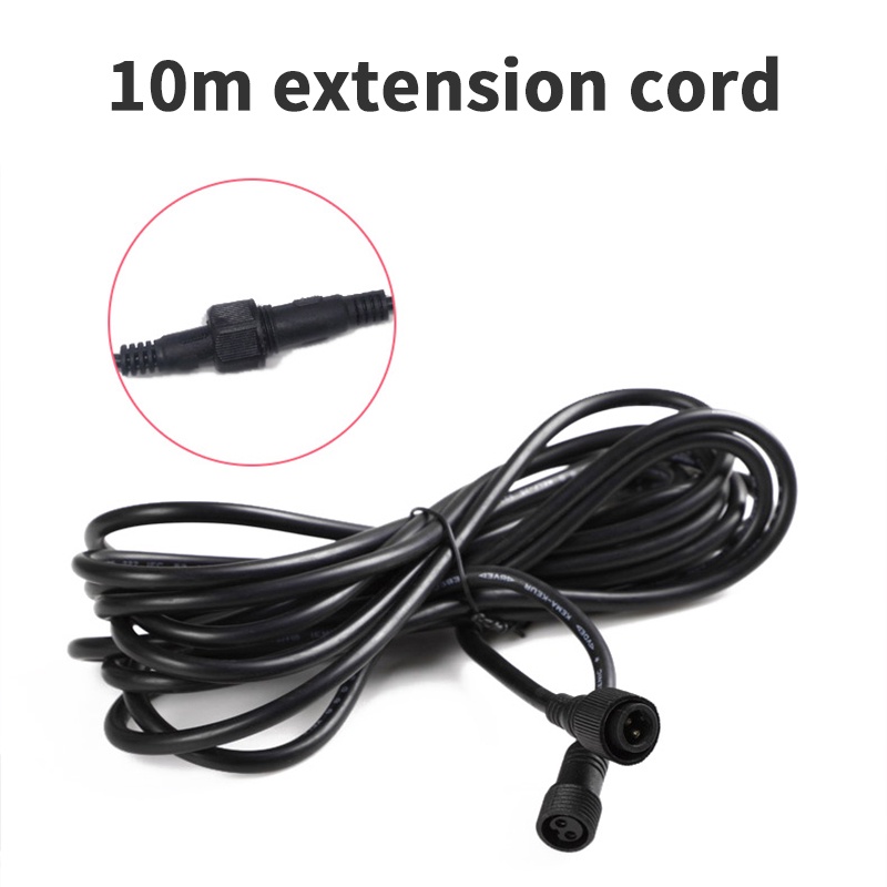 Solar Light Extension Cable 10 Meters Thick Wire Power Cord Solar
