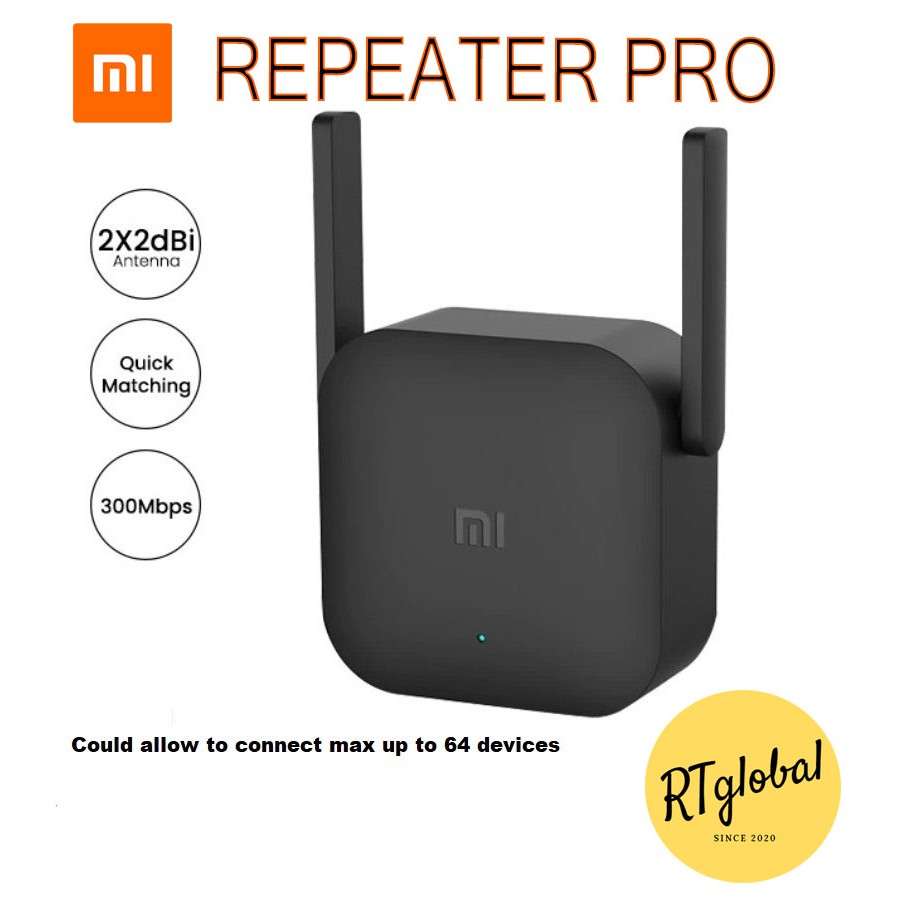 Original Xiaomi Mi Wifi Repeater Pro Extender 300mbps Wireless Shopee