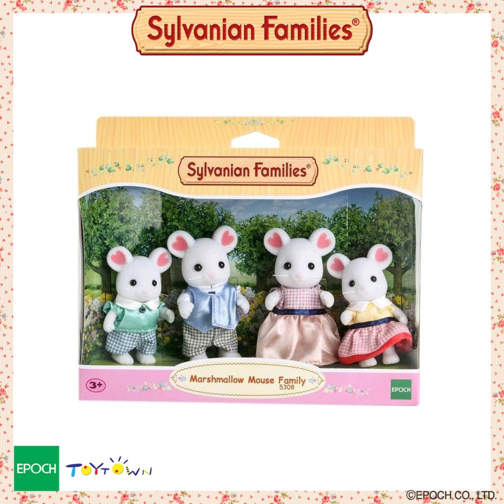sylvanian families marshmallow mouse family