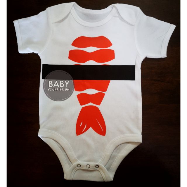 sushi baby onesie