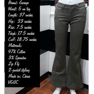 womens size 2 jeans in inches