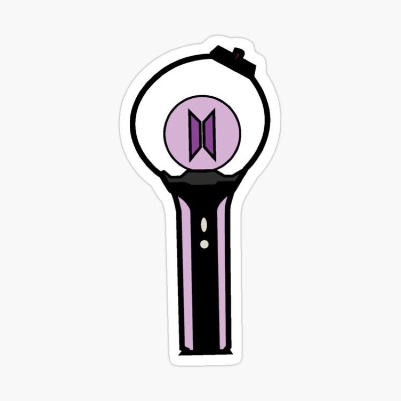 bts kpop lightstick sticker waterproof glitter vinyl per piece shopee philippines