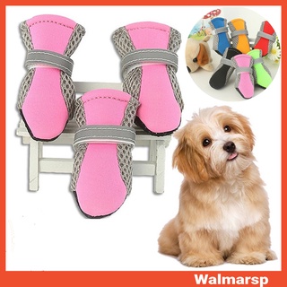 4pcs Dog Shoes Outdoor Breathable Non-Slip Pet Boots for Puppy Cat
