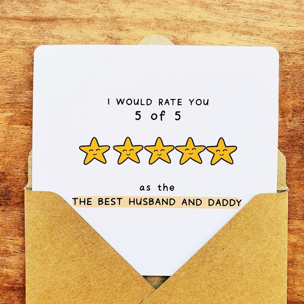UK Greetings Father's Day Card For Dad/Grandad - Blue & Gold