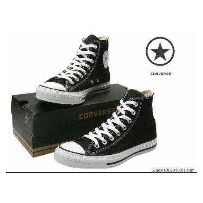 converse shoes high cut black