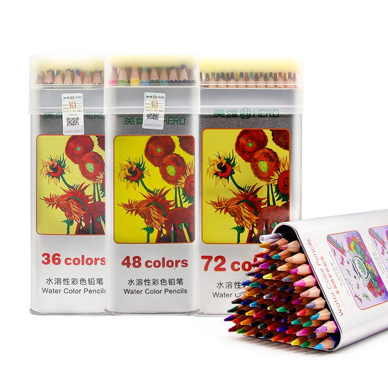 CHENYU 36/48/72 Colored Pencils Professional Watercolor Pencil Drawing ...