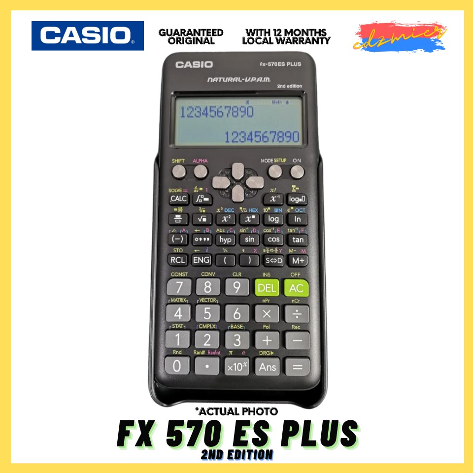 Casio Calculator Fx 570es Plus 2nd Edition ORIGINAL Shopee Philippines