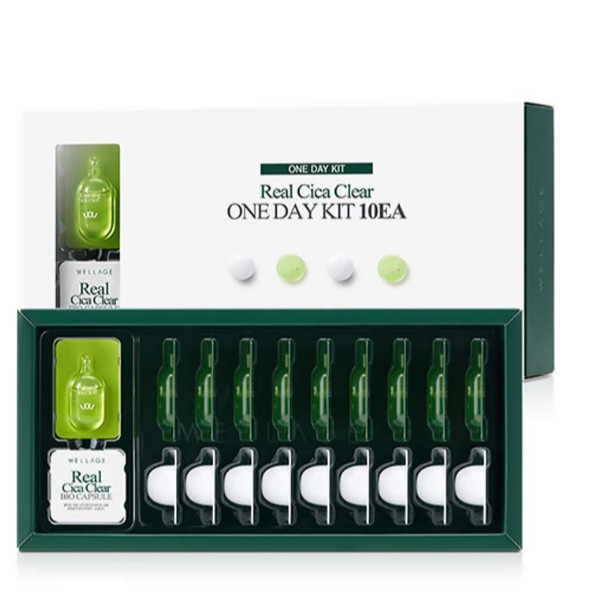 Wellage Real Cica Clear ONE DAY KIT 10EA by Goryeo Cosmetics by Wellage