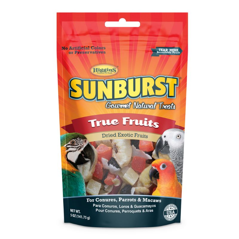 Sunburst True Fruits Bird treats, snacks, conure, parakeet, cockatiel