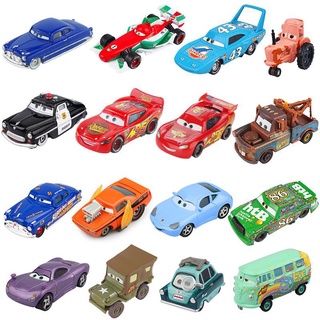 Disney Pixar Cars 2 3 Lightning McQueen Mater Jackson Storm Ramirez 1:55 Diecast Vehicle Metal Alloy Kid Toys Gift