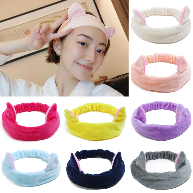 Animal Hair Band Wash Face Makeup Headband For Girls 9Colors Shopee