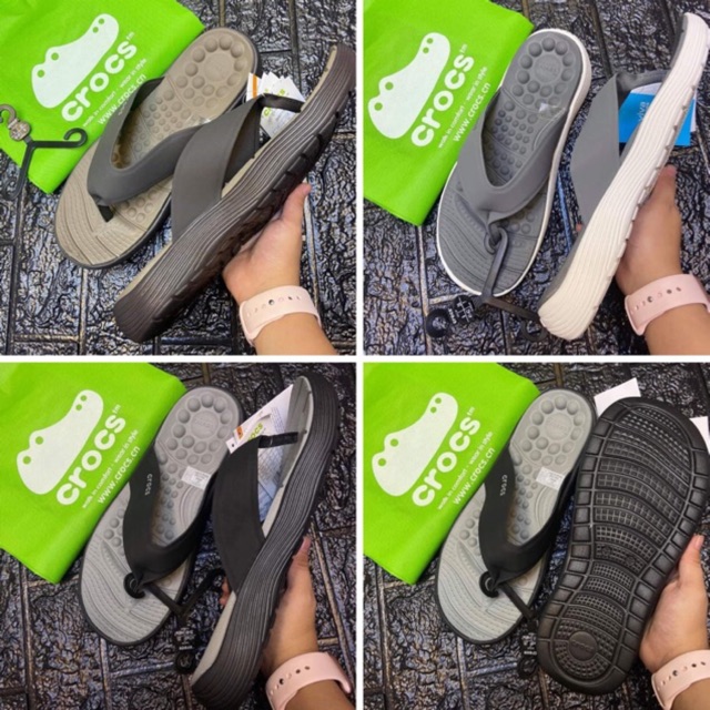 mens crocs reviva flip