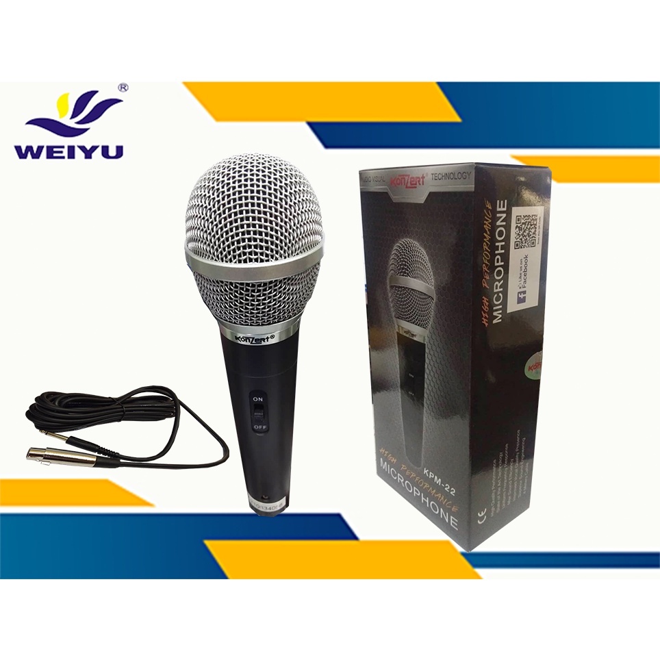 Konzert Original High Performance Dynamic Microphone 4m Cord KPM22