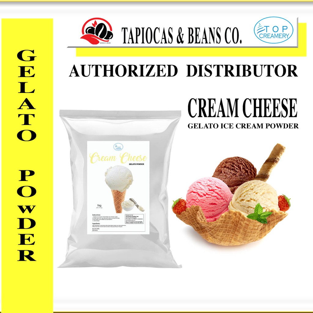 GELATO POWDER CREAM CHEESE 1KG TOP CREAMERYfood snack Shopee