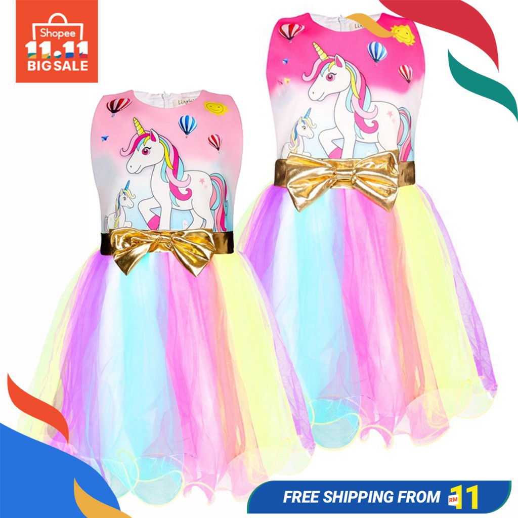 unicorn dress shopee