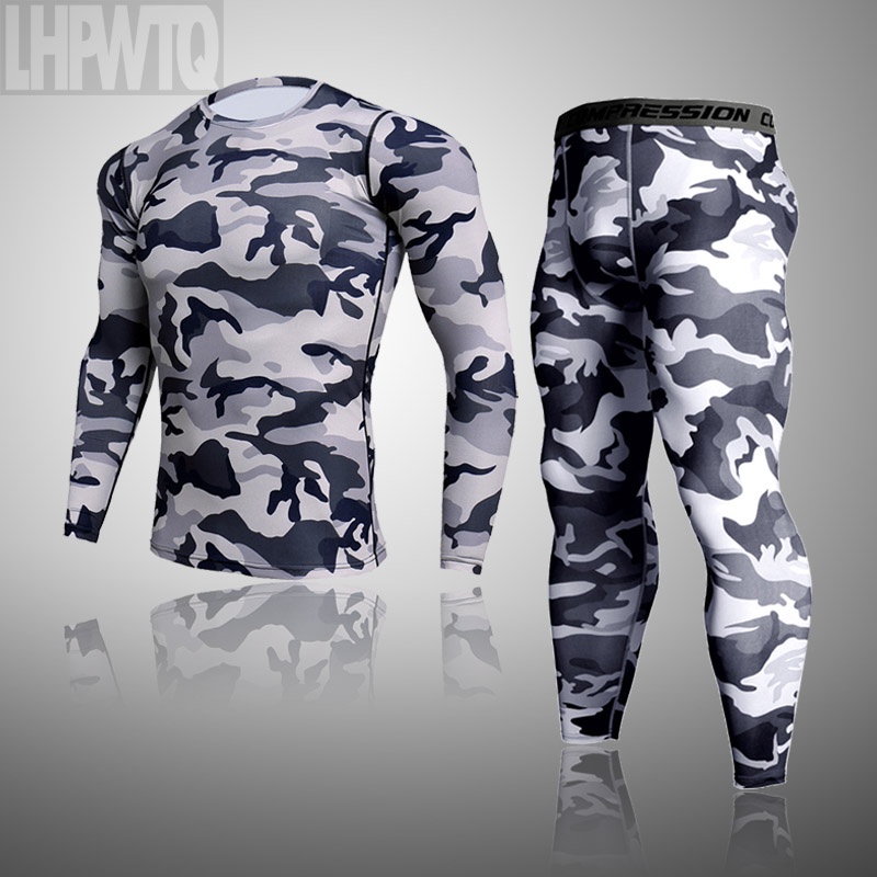 Men's Thermal Underwear For Men Male Thermo Camouflage Clothes Long ...