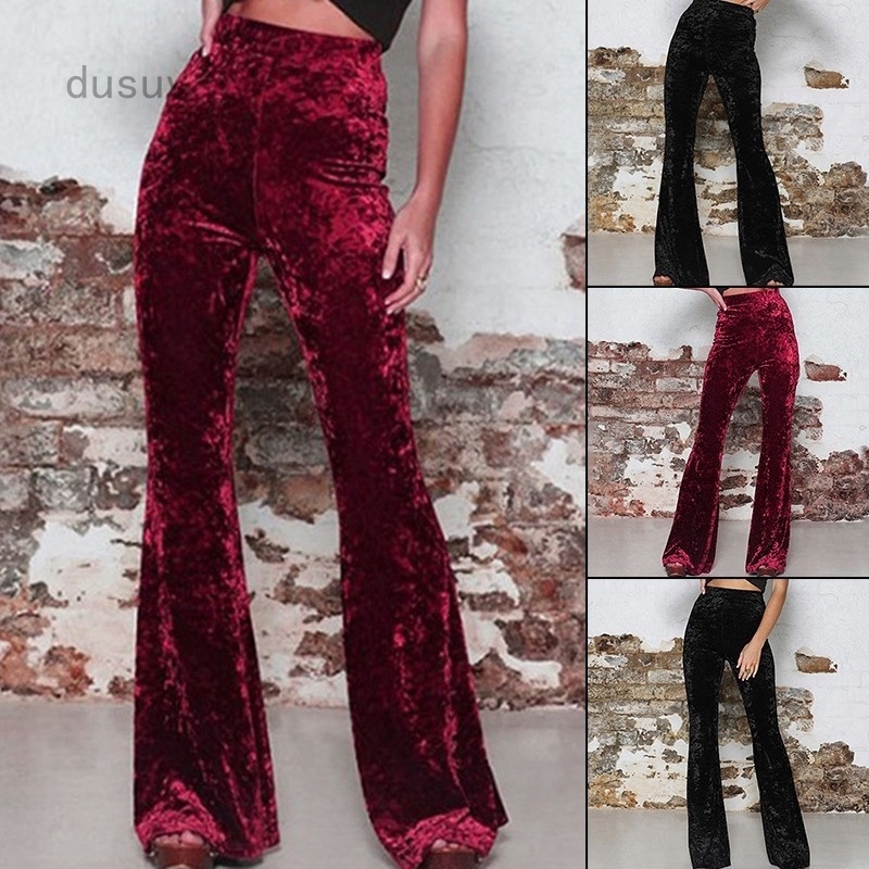 velvet loose pants