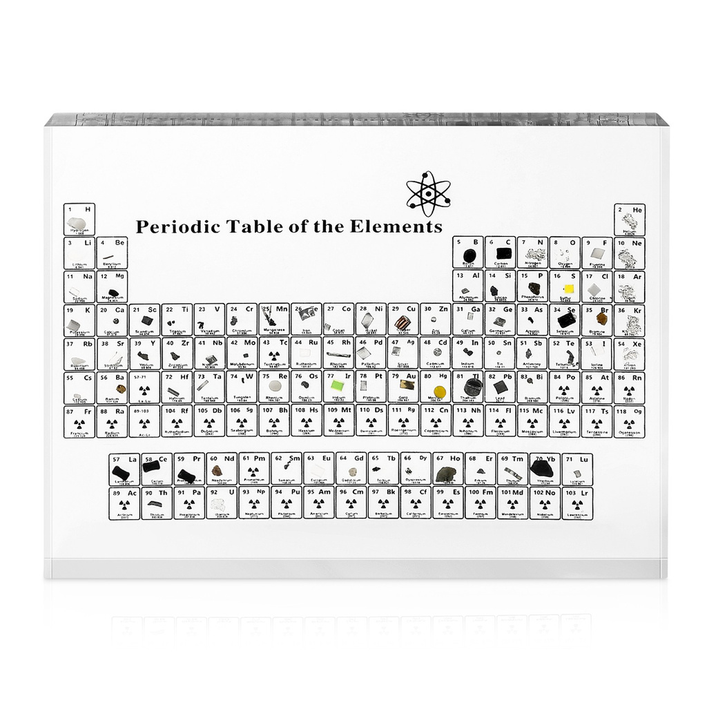 Periodic Table Of Chemical Elements Chemical Elements Display Card Three Dimensional Glass Shape Shopee Philippines