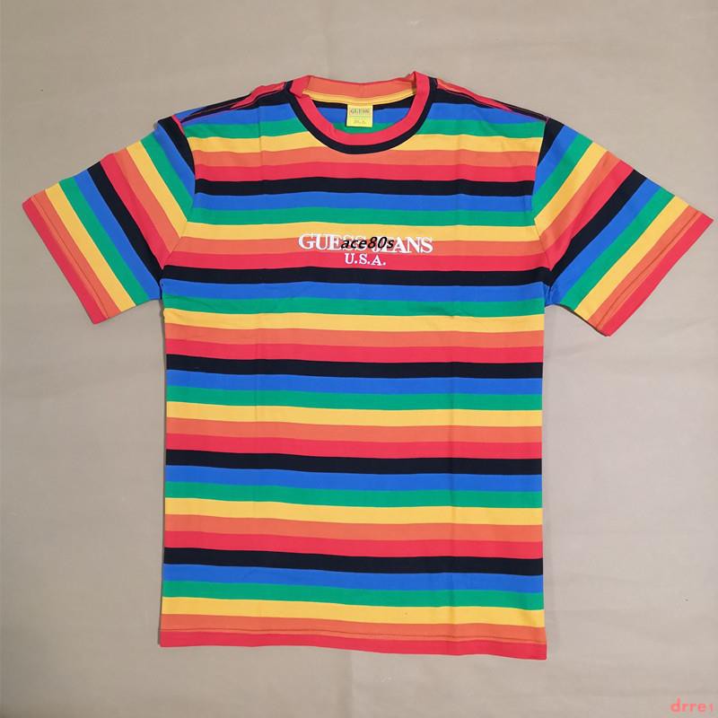 rainbow guess shirt