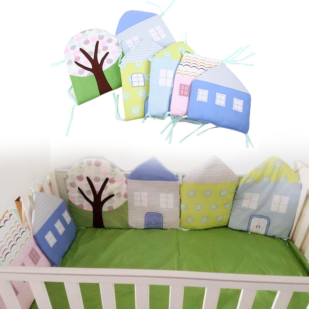 Cartoon Breathable Padded Mesh Crib Bumper Pad Shopee Philippines