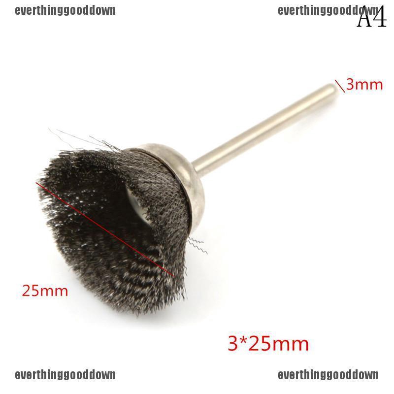5Pcs Stainless Steel Polishing Brush Wire Wheel Brushes for Drill Rotary Tool ES 