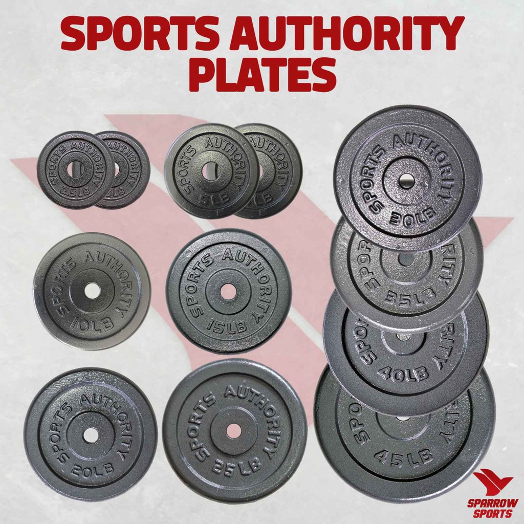 30LBS (1 Pair) Sturdy Iron Sports Authority Plates for Barbells