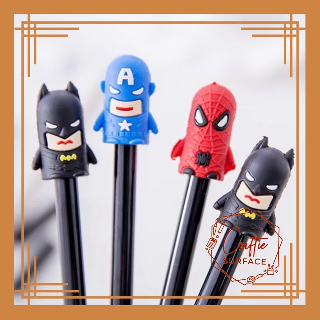 Super Hero Gel Pen for writing and giveaways