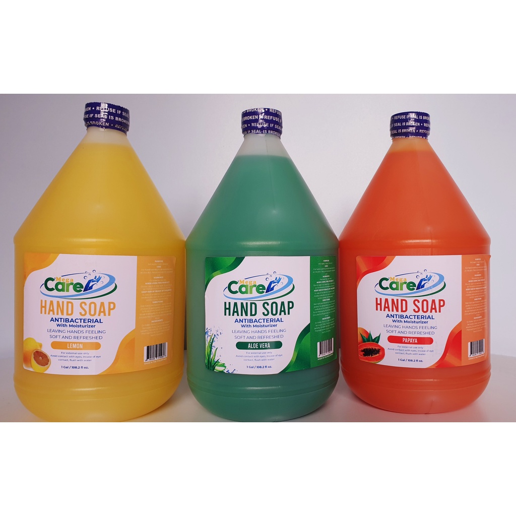 [MEGA CARE] Premium Antibacterial Liquid Hand Soap 1 Gallon (3.2L/ 1L