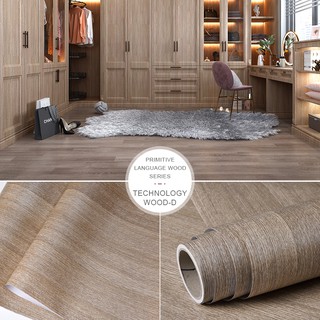 18inX400in Wood Contact Paper Brown Wood Plank Wood Peel and Stick Wallpaper Removable Rustic Wood #18