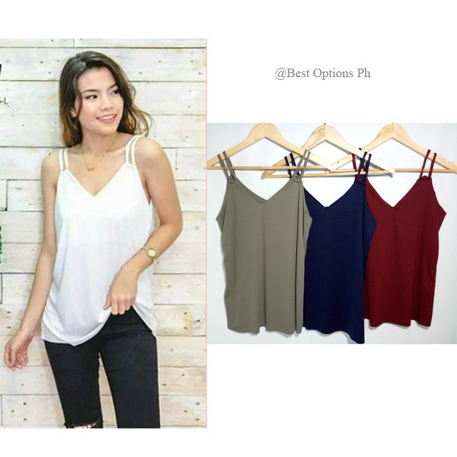 shopee sleeveless blouse