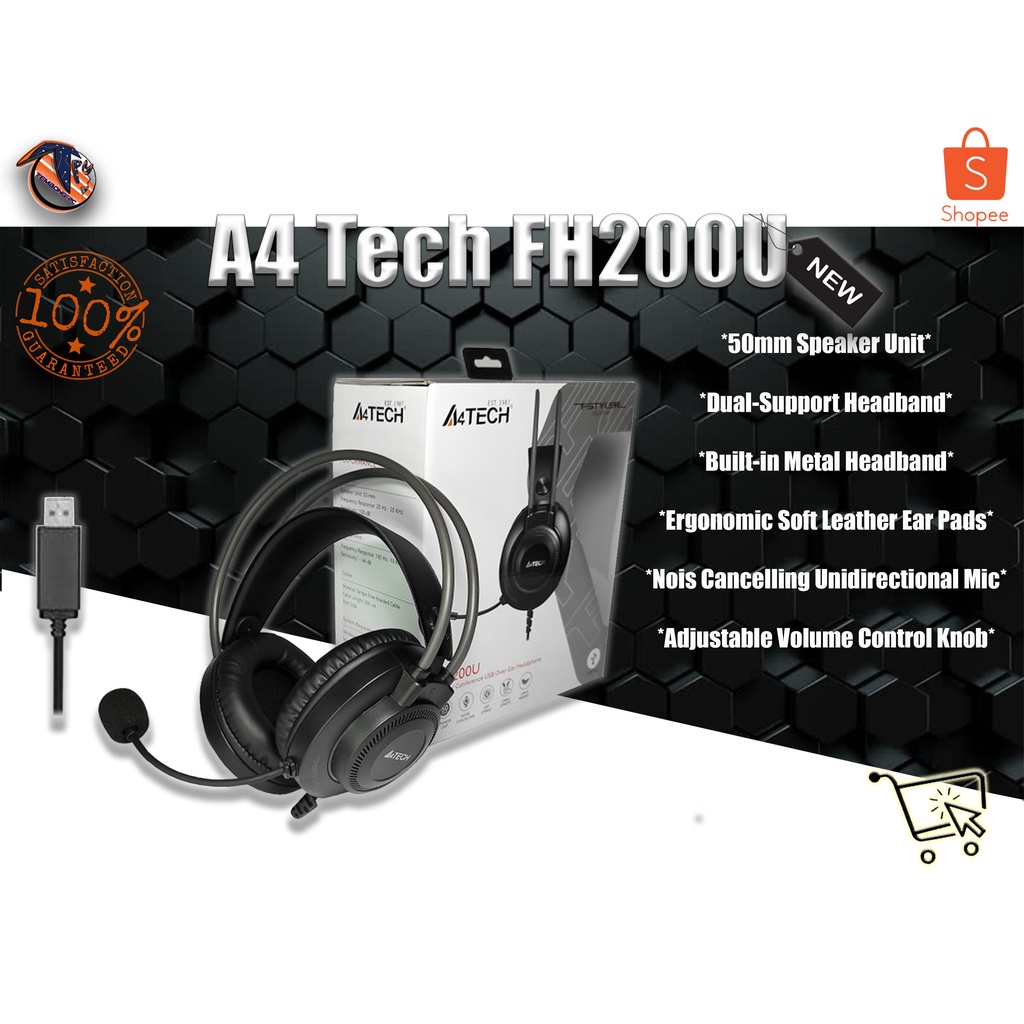 a4Tech FH200U HEADSET | Shopee Philippines