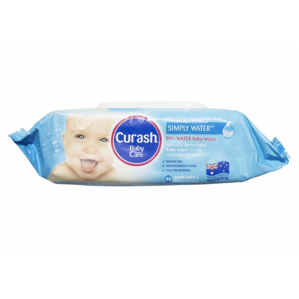 curash simply water wipes