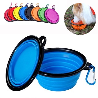 Dog Bowl Pet Travel Folding Bowl Pet Dog Cat Silicon Foldable Food Bowl