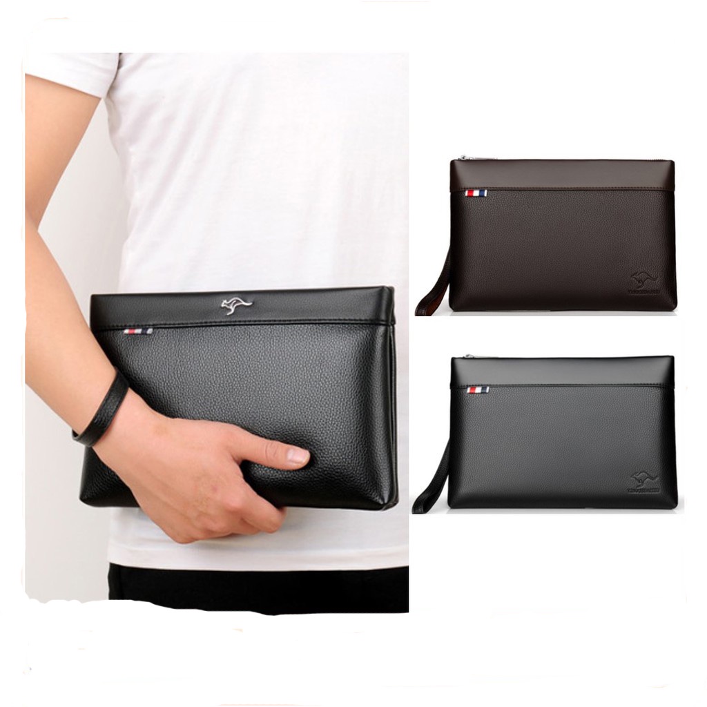 Men PU Leather Clutch Bag Business Pouch Bag 7.9inch Ipad Sleeve Case  Wallet Pouch Beg Duit Lelaki (Type 7) | Shopee Philippines
