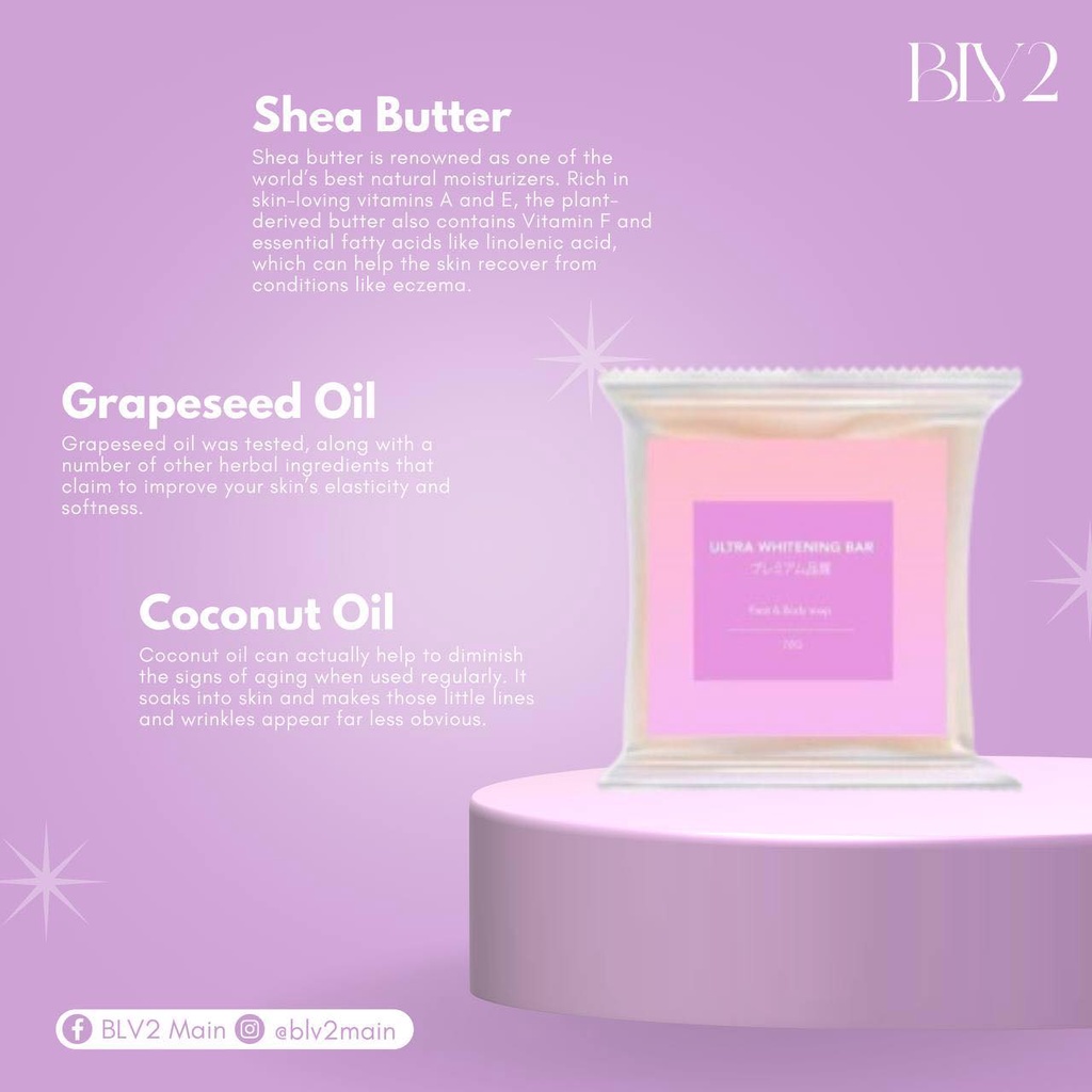 BLV2 Davao Ultra Whitening Lotion Bar Soap + Glow Up Sleeping Mask with