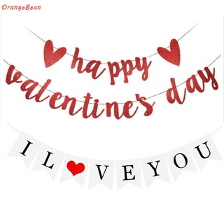I Love You Happy Valentin's Day Marry Me Wedding Banner Backdrops Party Decoration #2