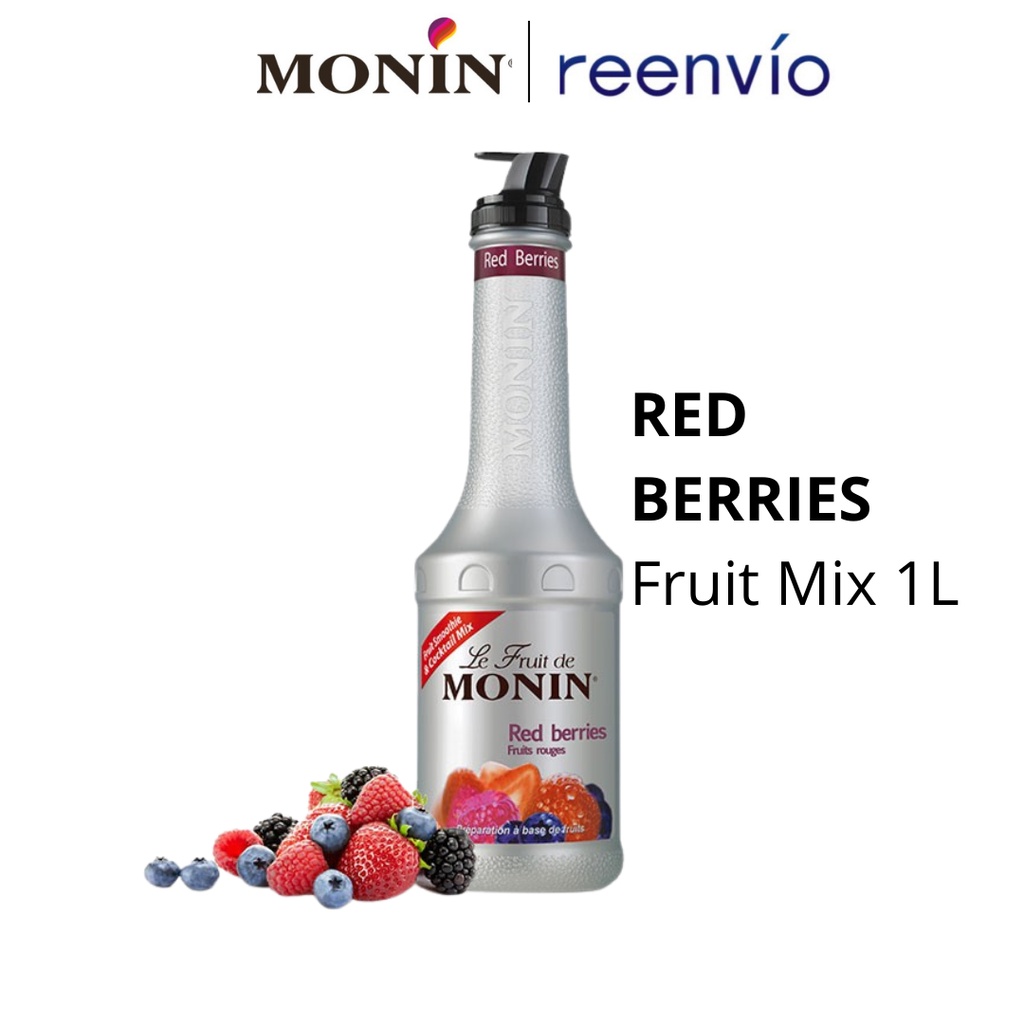 Monin Red Berries Fruit Mix 1l Puree Shopee Philippines