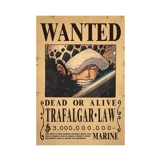 Poster one piece Wanted poster luffy gear 5 nika kraft paper vintage ...