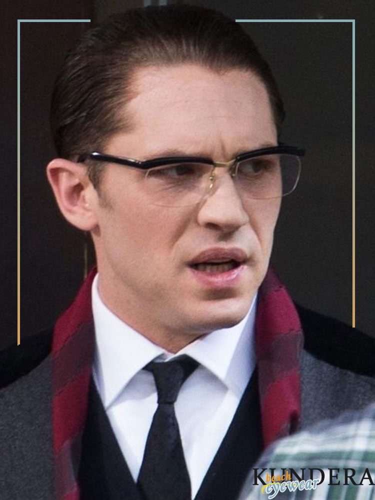 Tom Hardy Legend Same Glasses Rim Fit for Lenses Myopia Upper Half ...