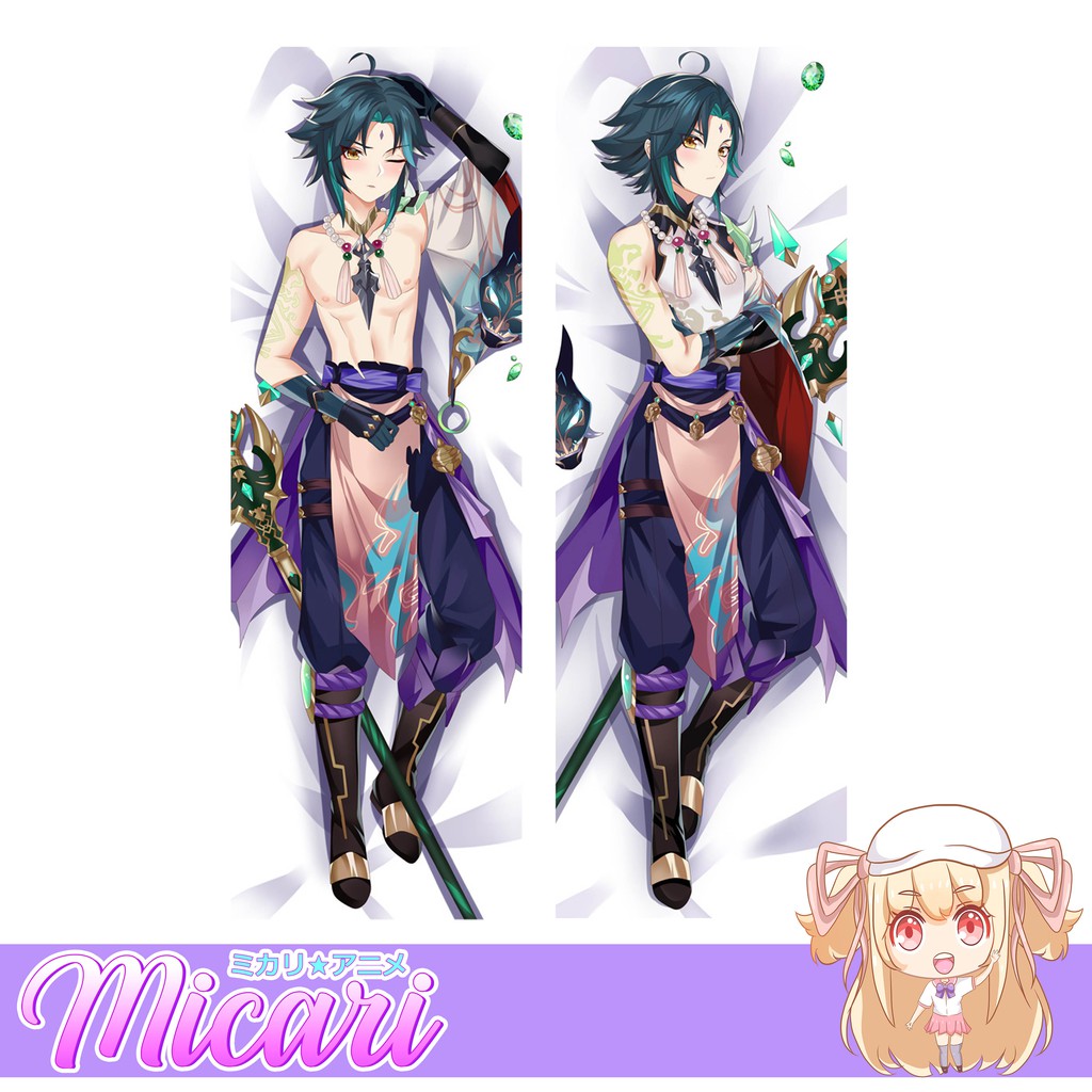 Micari Genshin Impact Xiao Anime Dakimakura / Half Daki Life Size