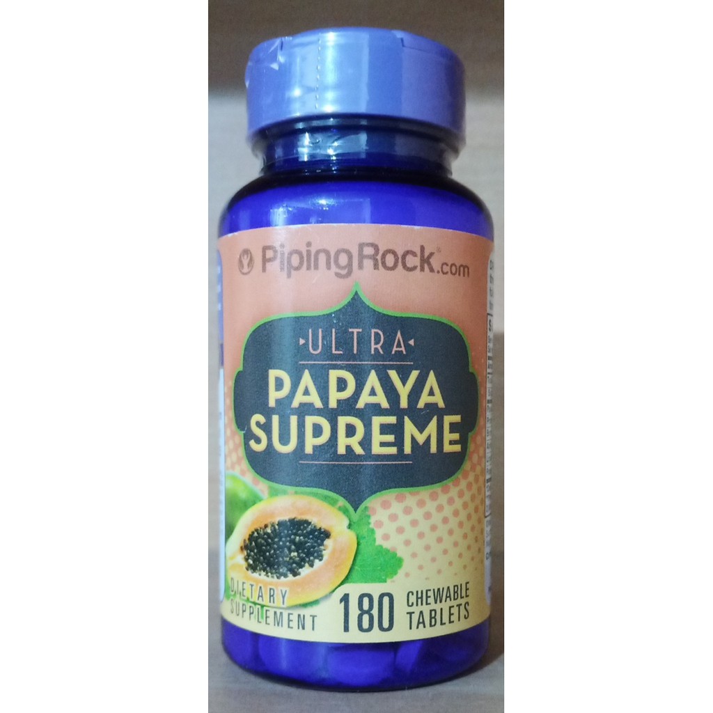 Papaya Papain Bromelain Digestive Enzymes 180 chewable tablets Shopee Philippines