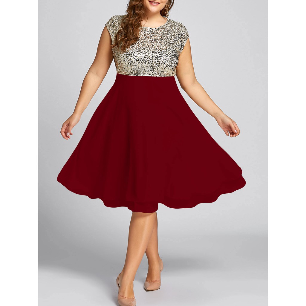 sequin cocktail dress plus size