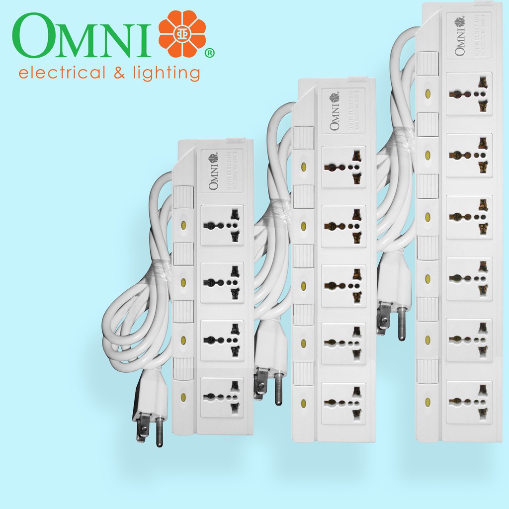 OMNI Individual Switch Extension Cord 4,5,6 Gang WED340 WED350