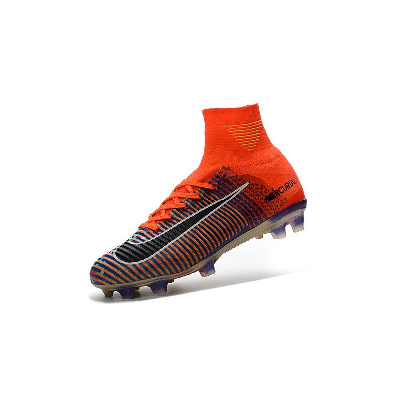 nike mercurial superfly v ea sport fg soccer cleats orange colorful