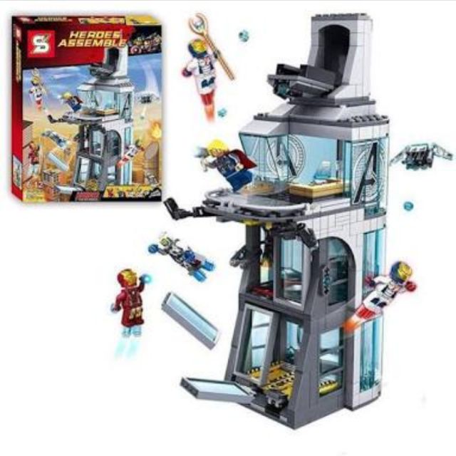 avengers tower playset