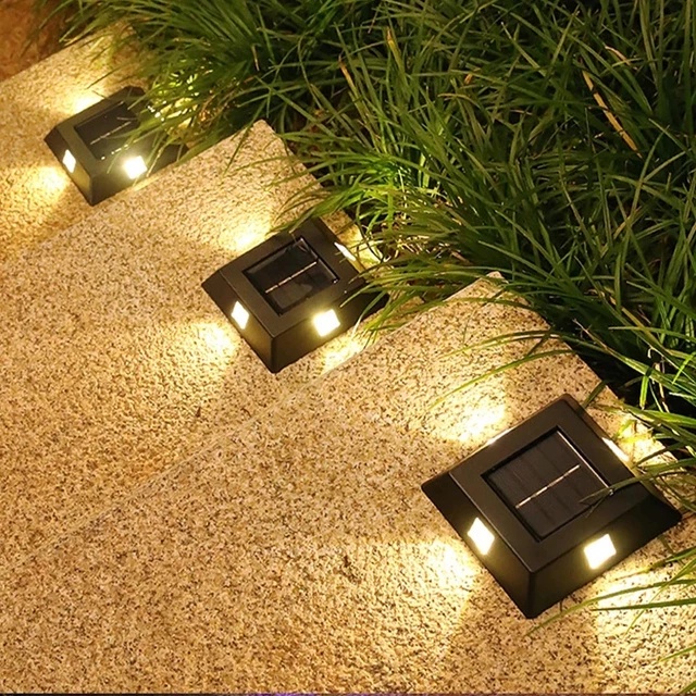 4Pcs/1Pc 8 LED Solar Power Buried Light Ground Lamp Outdoor Path Light Floor light Shopee