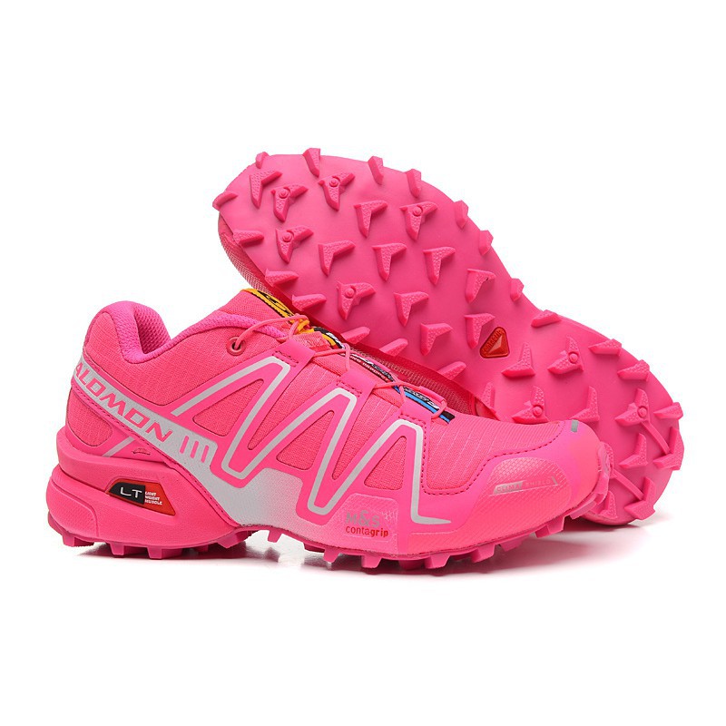 salomon pink shoes